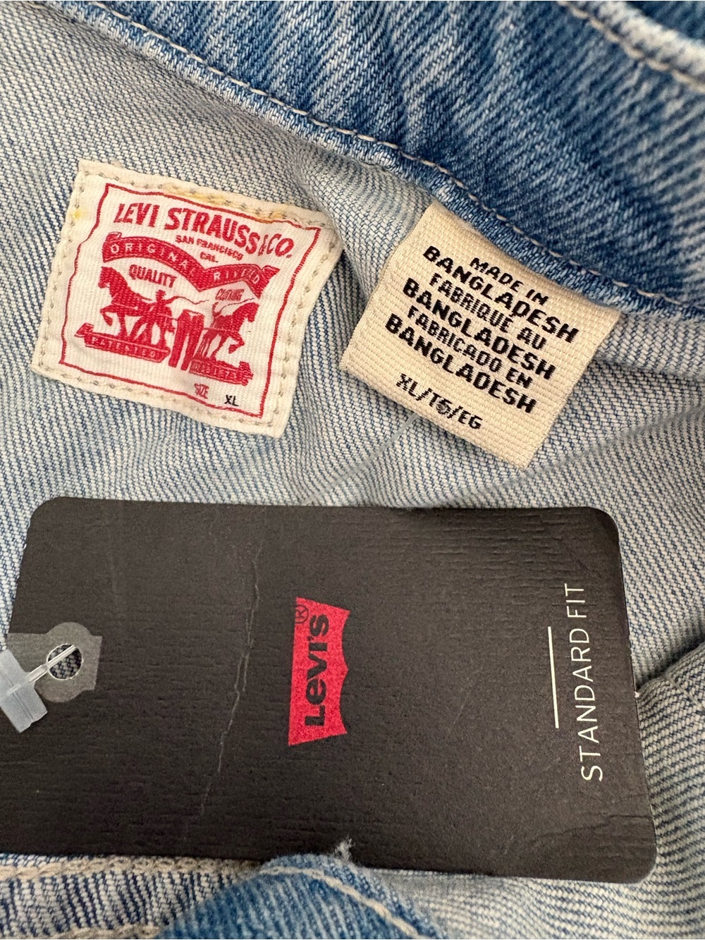 Levis Western Mini Dress size XL light wash - Picture 14 of 15